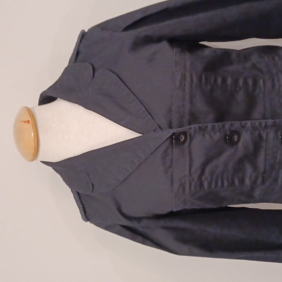 Marc by Marc Jacobs Stretch Cotton Button Front Cropped Sleeve Jacket- Sz. 10 - Picture 4 of 11